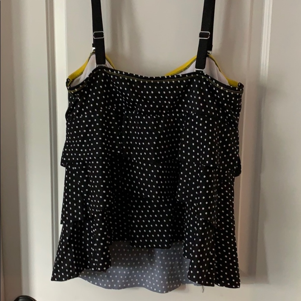 Plus Size 20W 24th & Ocean Ruffle Tankini Top - Picture 5 of 7